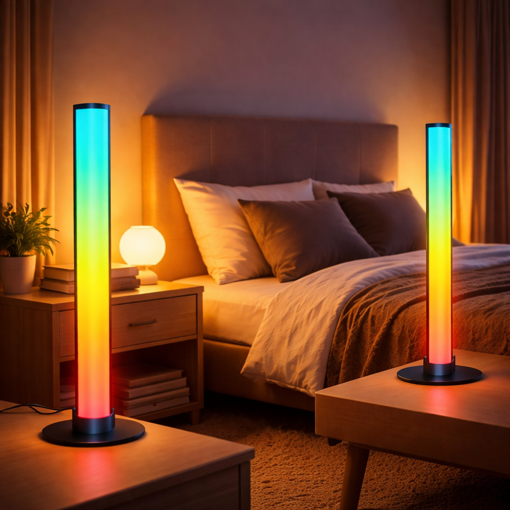 Kolumny LEDowe RGB™ – Inteligentne Podświetlenie TV z Synchronizacją Muzyki