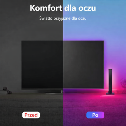 Kolumny LEDowe RGB™ – Inteligentne Podświetlenie TV z Synchronizacją Muzyki